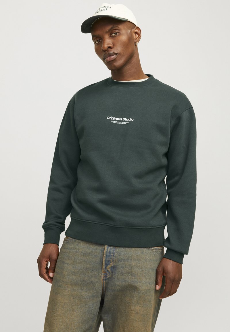 Jack & Jones JORVESTERBRO CREW NECK - Sweater - forest river