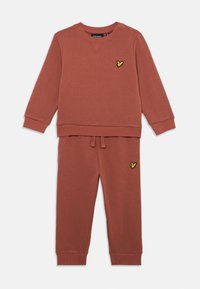 Lyle Scott CREW NECK SET Trainingspak brick/tan