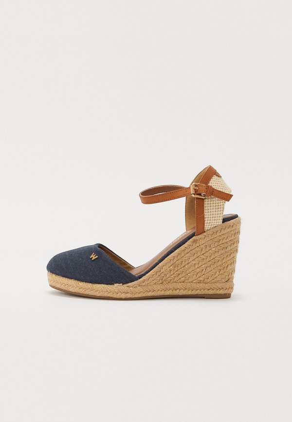BRAVA WOMEN WEDGE - Wedge sandals - dark denim