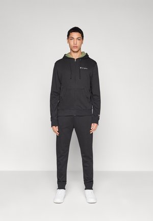 HOODED FULL ZIP SET - Trainingspak - black