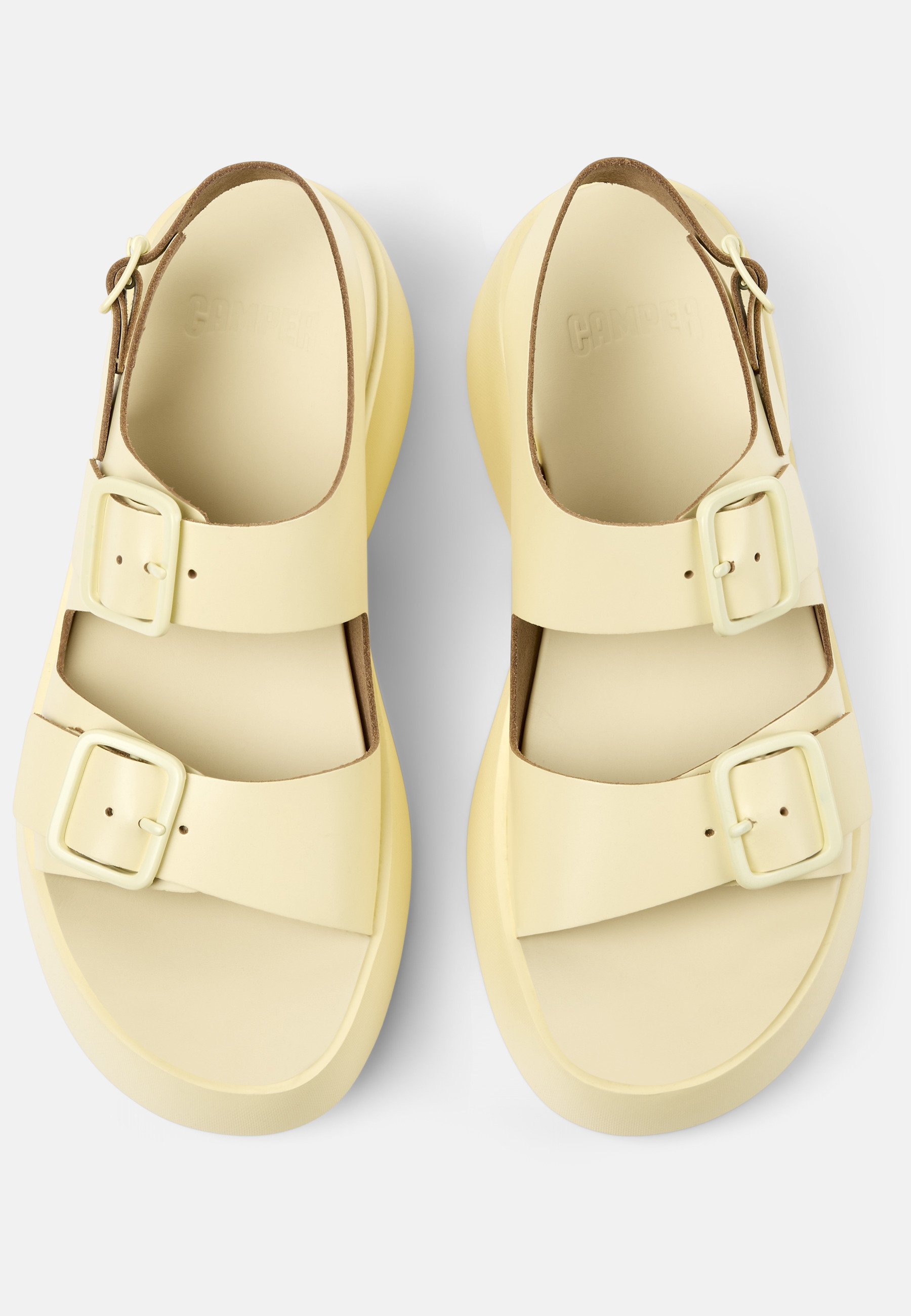 Camper TASHA - Platform sandals - pastel gelb/yellow - Zalando.co.uk