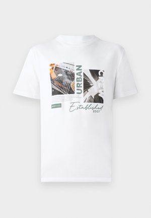 TOM TAILOR DENIM Tricou cu imprimeu - white