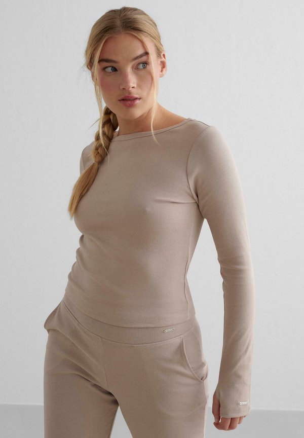 EASE - Langarmshirt - dark clay