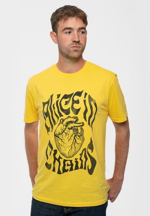 ALICE IN CHAINS LANTERN - Print T-shirt - yellow