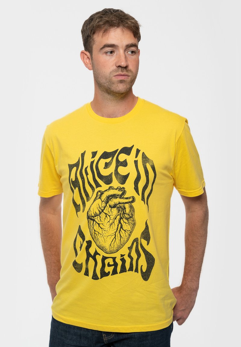 Paradiso Clothing ALICE IN CHAINS LANTERN - Print T-shirt - yellow
