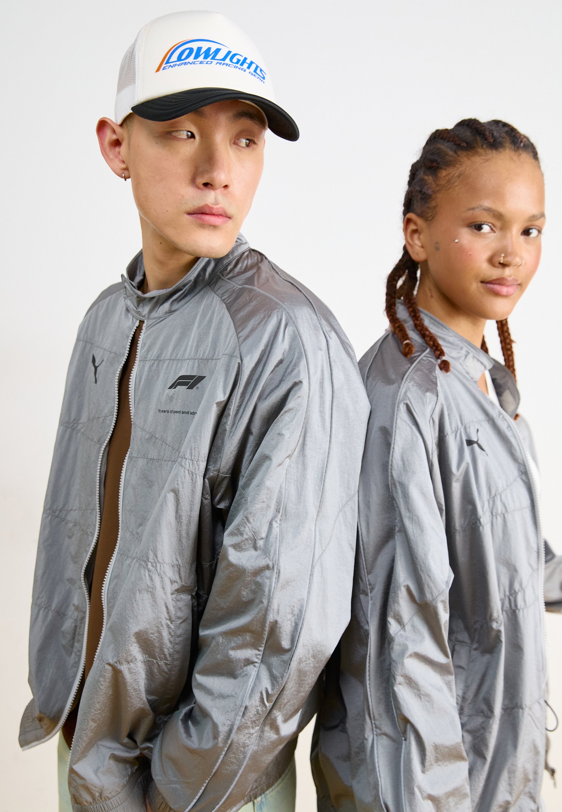 【Puma】 F1 コラボ ジャージ上下セット グレー Puma F1 OVERSIZED TRACK JACKET UNISEX - Training jacket - team