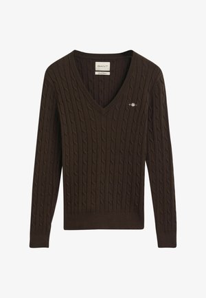 GANT, Pullover - deep brown