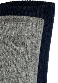 Black Snake 2 PAAR ALPAKA - Socks - dunkelblau grau
