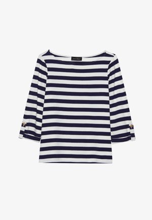 T-shirt à manches longues - dark blue/white