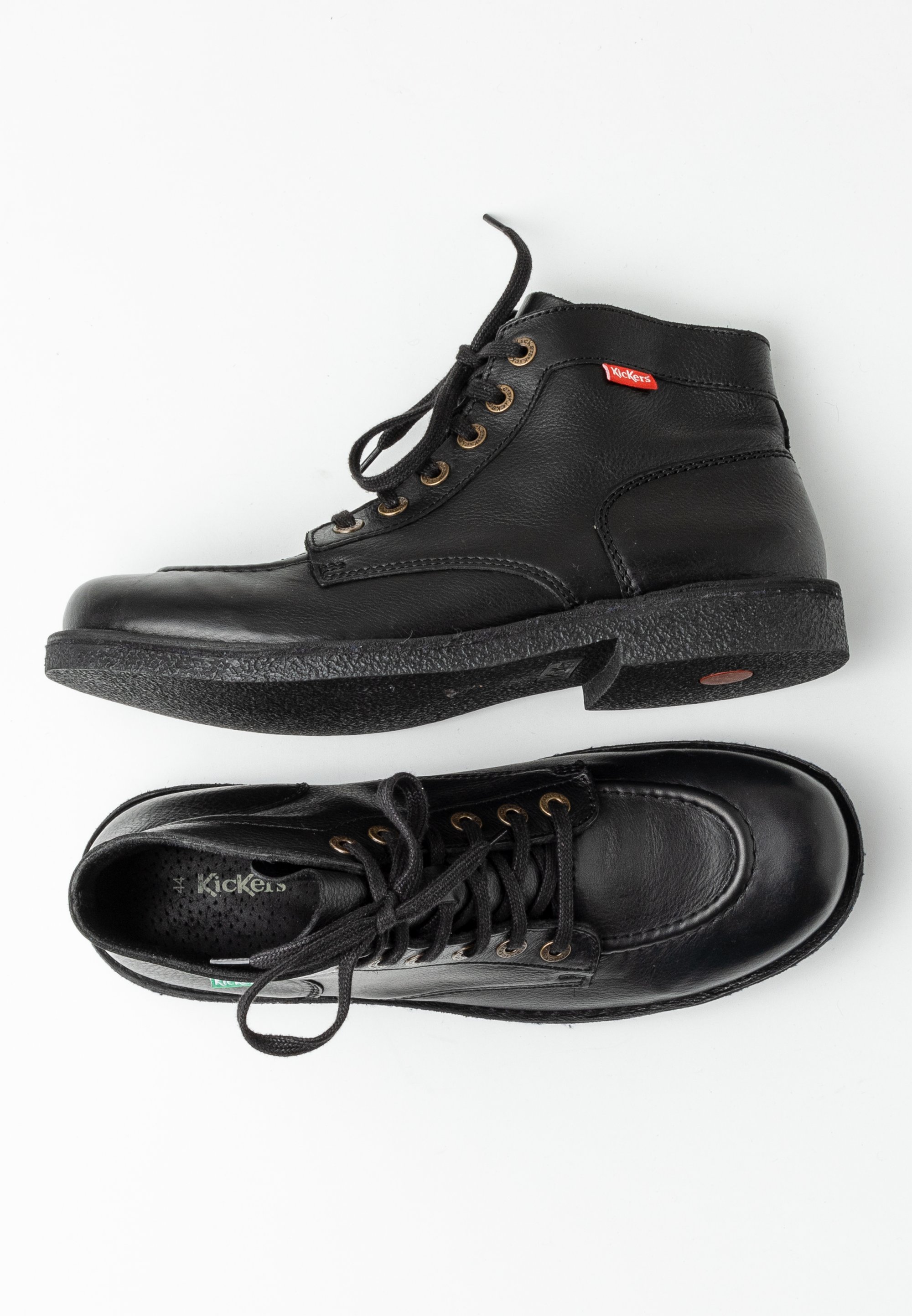 Kickers Lace-up ankle boots black (Pre-owned) Zalando