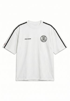 Pegador, DORTMUND OVERSIZED TEE - Μπλουζάκι με στάμπα - washed warm white