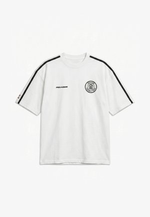 Pegador, DORTMUND OVERSIZED TEE - Μπλουζάκι με στάμπα - washed warm white