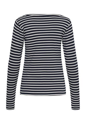 Kaffe, KALIDDY BOATNECK - Maglietta a manica lunga - midnight chalk - blue heart