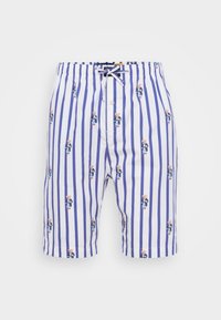 Selected, white/blue