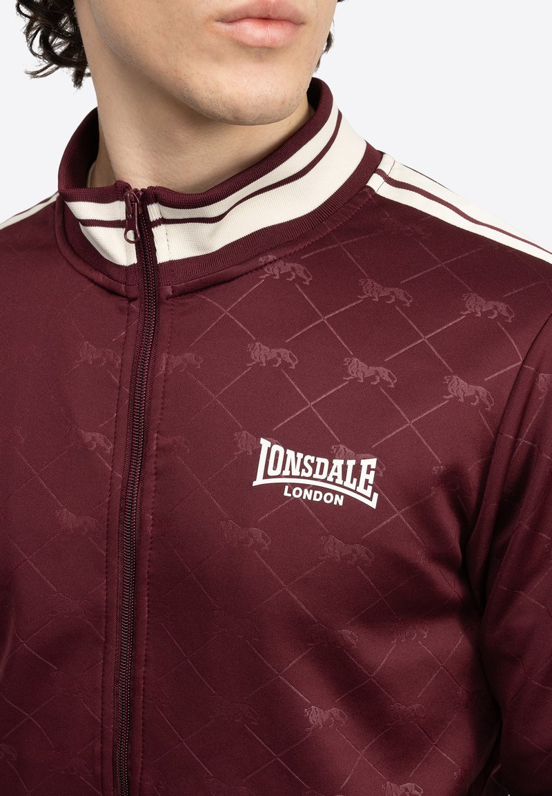 Lonsdale Trainingspak - oxblood ecru/rood