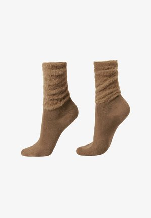FLUFFY - Calcetines - brown