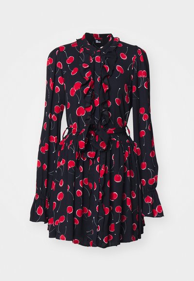 The Kooples ROBE - Skjortekjole - black/red