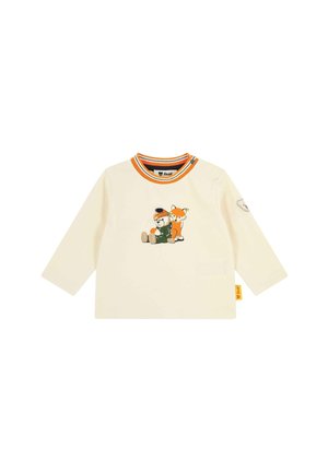 Steiff, T-SHIRT LANGARM WINTER ADVENTURE - Langarmshirt - whitecap gray