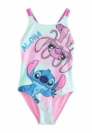 REGULAR FIT - DOUBLE STRAP - Badeanzug - blue stitch license