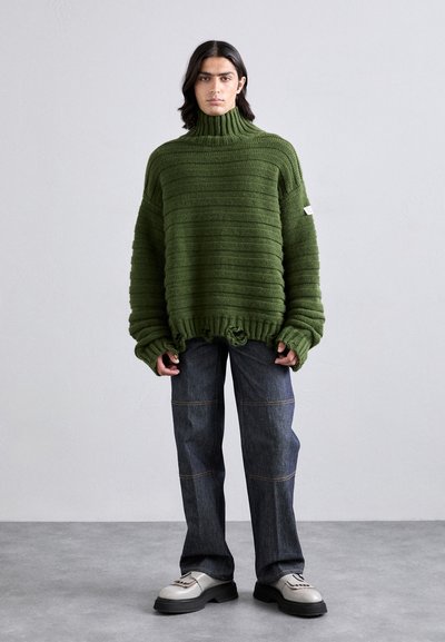 MM6 Maison Margiela Stickad tröja - kaki