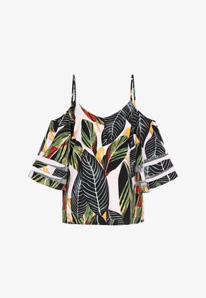 faina, Blúz - dark green multicolor