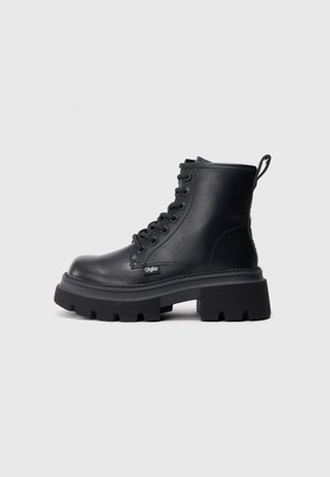 MAVE - Botines con cordones - black