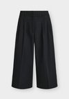 TAILOR PANTS - Wide leg - black