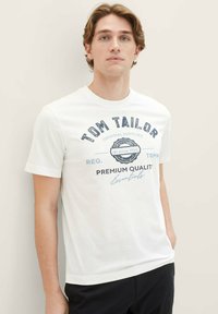 TOM TAILOR LOGO 2 PACK - T-Shirt print - weiß