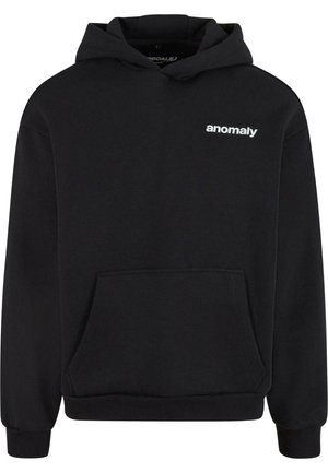 Juodas gobtovas, pagamintas iš medvilnės ir poliesterio mišinio. Yra priekinė kengūros kišenė, elastiniai rankogaliai ir mažas baltas "anomaly" logotipas krūtinėje.