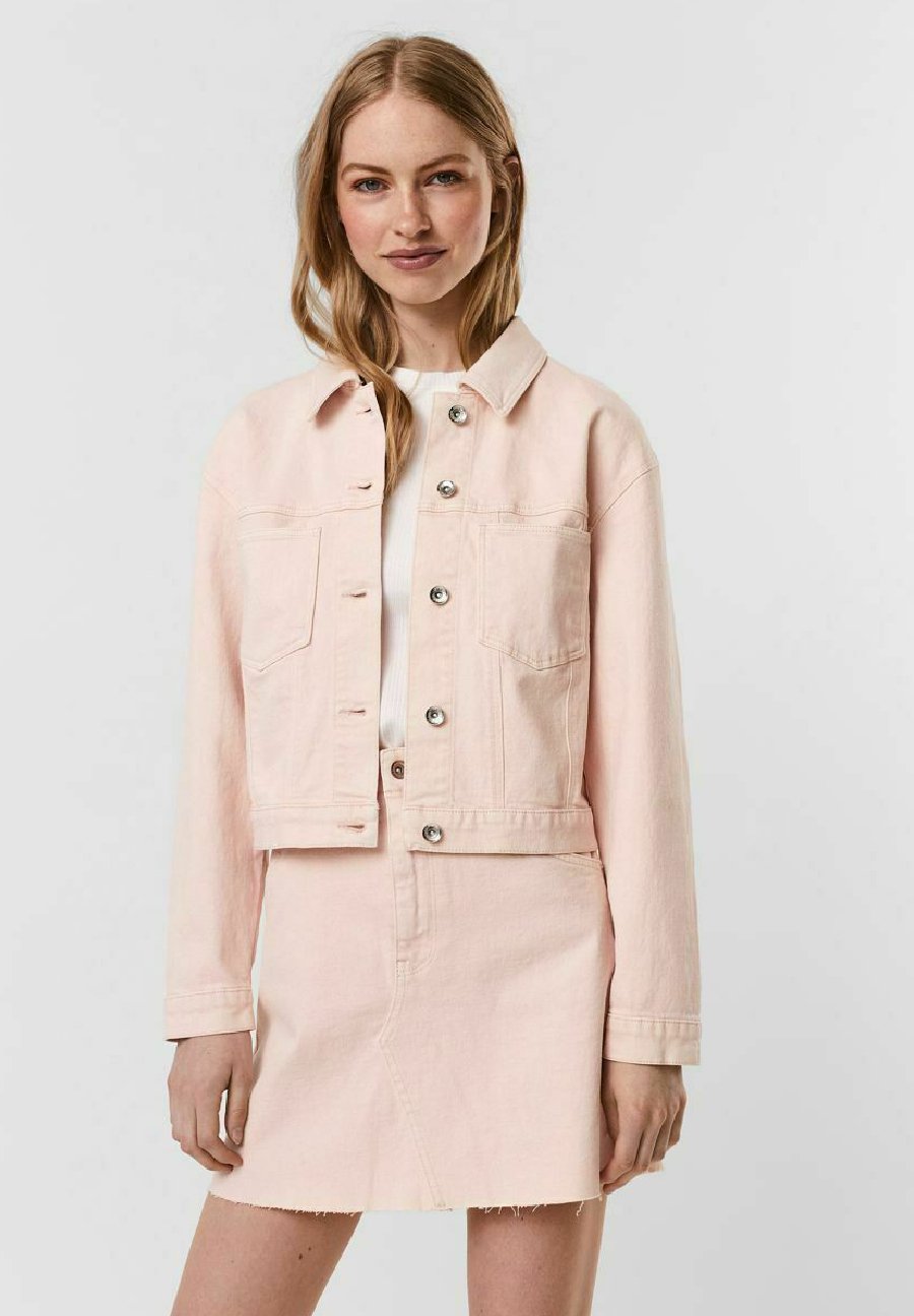 all saints pink denim jacket