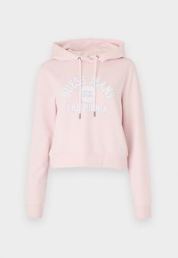 CROP - Felpa con cappuccio - royal blush