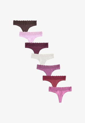 Next, 7 PACK - Tanga - berry pink