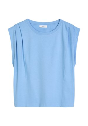 Marc O'Polo DENIM, T-SHIRT, SLL, PLEATS - Camiseta básica - medium blue
