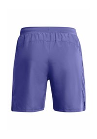 Lila idrottsshorts i en mjuk, lättviktig klädsel. Elastiskt midjeband med sidopaneler i mesh för bättre andningsförmåga.