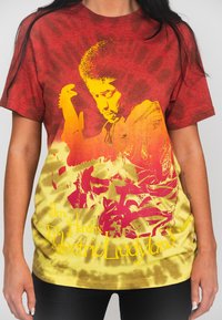 Paradiso Clothing JIMI HENDRIX ELECTRIC LADYLAND DIP DYE - Print T-shirt - red