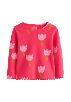 Next, REGULAR FIT - LONG SLEEVE - Pikkade varrukatega topp - pink red flower