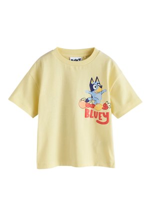 Next, REGULAR FIT BLUEY SHORT SLEEVE - Tričko s potlačou - yellow