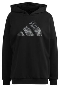 adidas Performance Felpa con cappuccio - black
