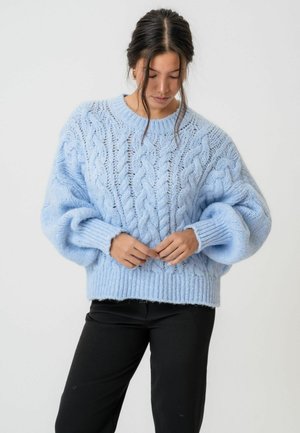 NORA SWEATER - Strickpullover - light blue
