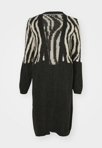 ONLJADE ZEBRA CARDIGAN - Kardigan - pirate black/whitecap gray