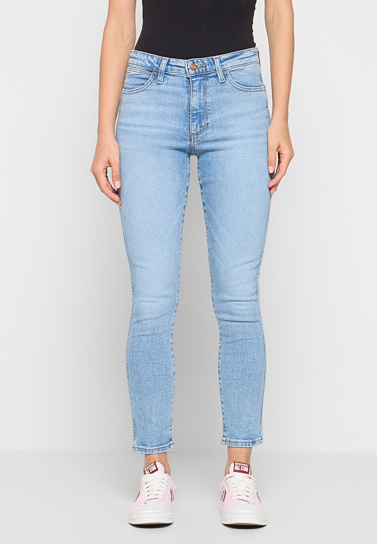 Wrangler Jeans Skinny Fit lichtgeel Wrangler Jeans Skinny Fit lichtgeel