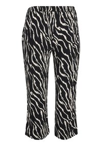 Kaffe Curve KCDALA AMI  - Auduma bikses - black   antique zebra print