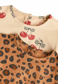 Next 2 PACK-REGULAR FIT - Haljina od žerseja - tan brown cream cherry animal print