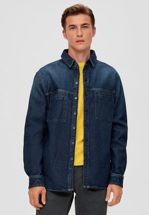 s.Oliver RELAXED STRETCH - Hemd - dunkelblau