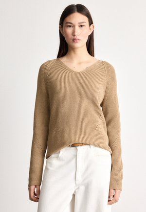 FARDELLINA - Striktrøje - rust copper