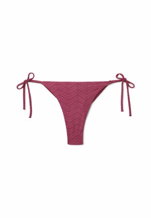 Tezenis, SPARKLING TOUCH WITH NARROW TIES BRAZILIAN - Spodní díl bikin - pink
