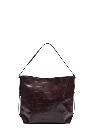 MOCK CROC BUCKET - Kabelka - bordeaux