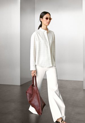 Button-down blouse - beige