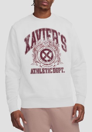 PROFFESSOR XAVIER ATHLETIC DEPT- PRINT CREWNECK  - Sweatshirt - white