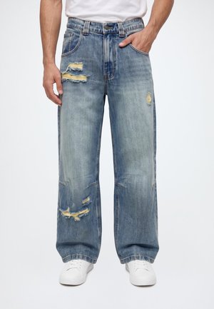 Jaded London, LOWRISE COLOSSUS JEANS - Свободни дънки - blue